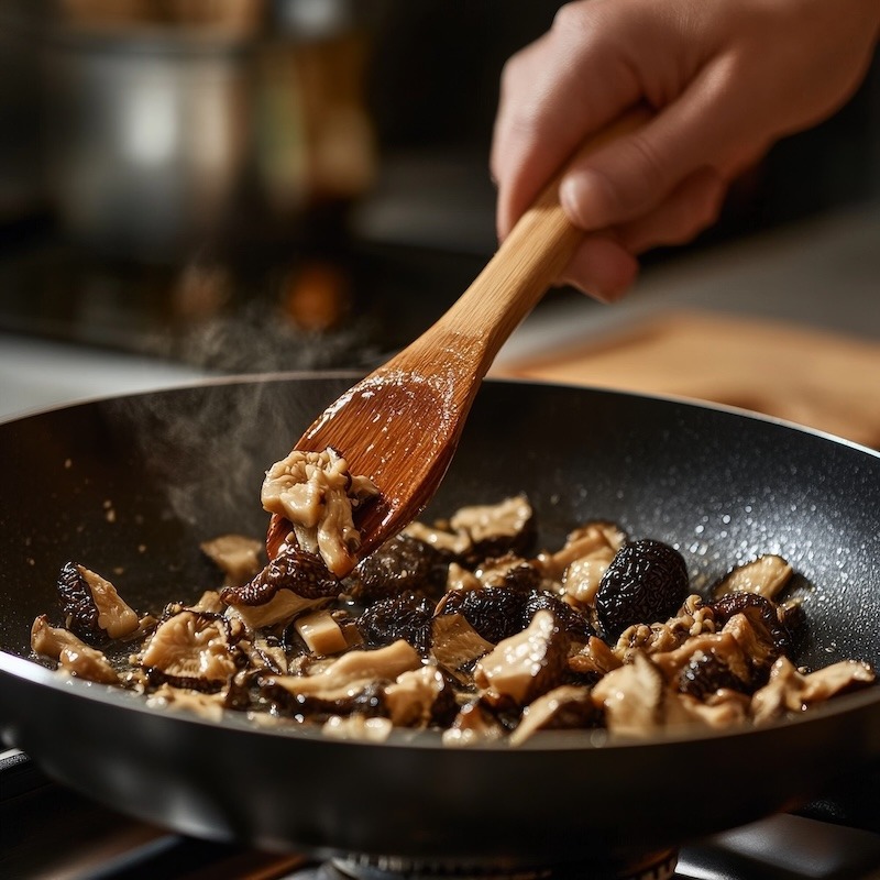 Saute Morel Mushrooms