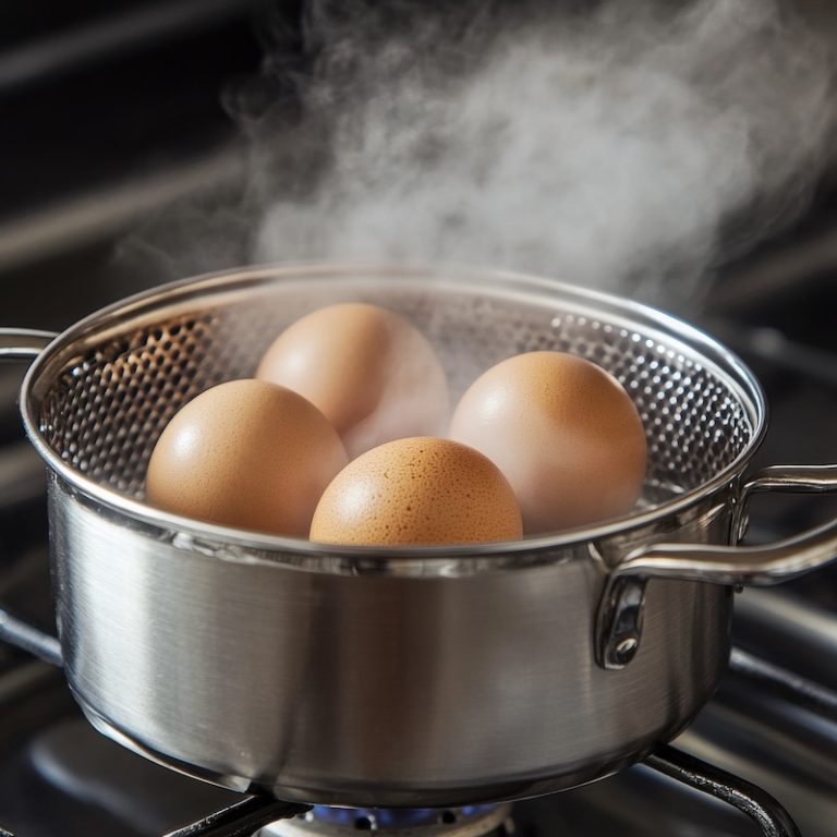 Steaming Hard Boiled Eggs