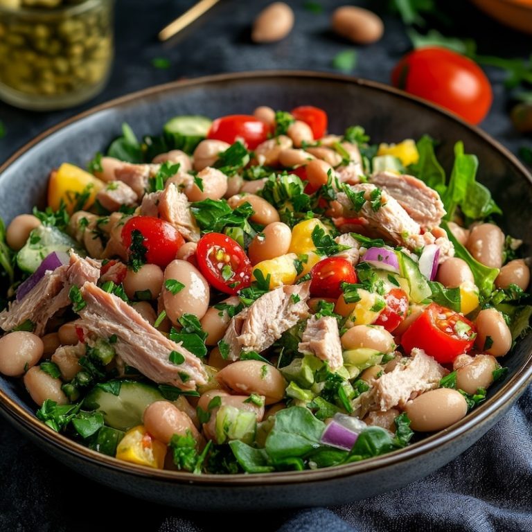 Tinned Fish Salad with Beans