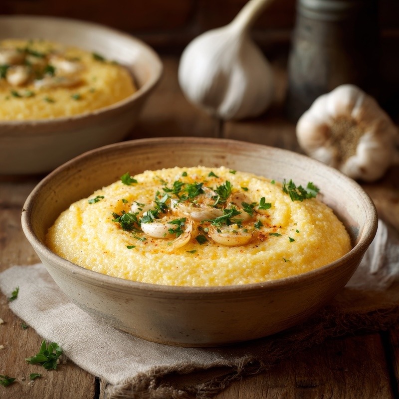 Garlic Parmesan Polenta Recipe