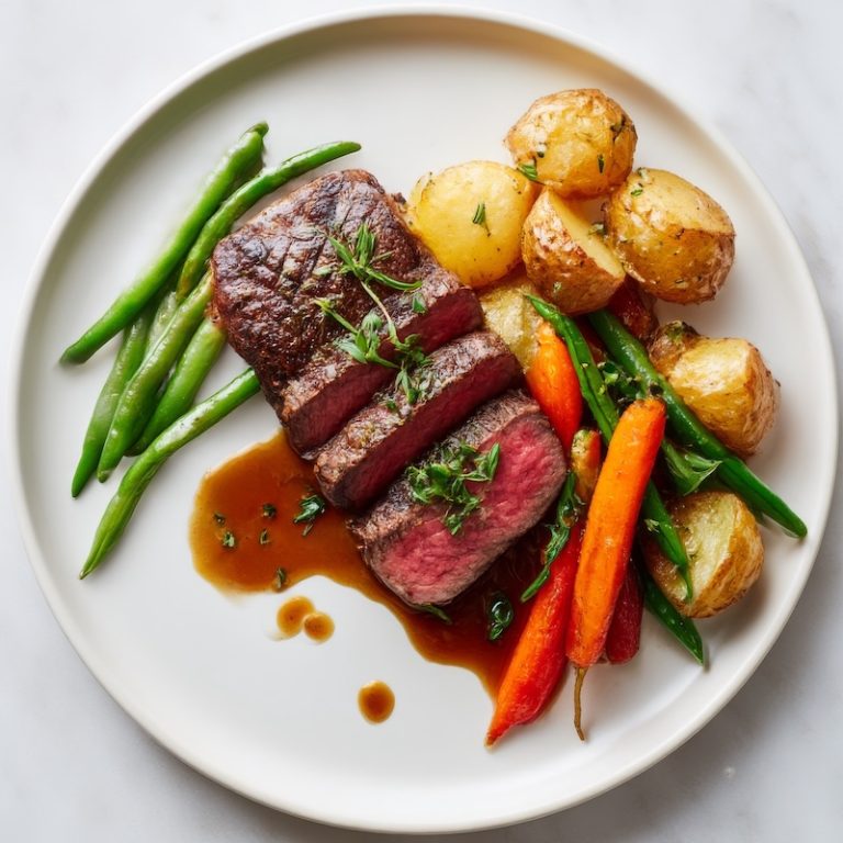 Plating Steak, Veggies, & Potatoes