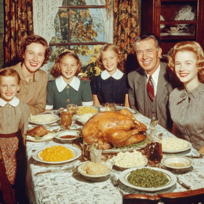 Thanksgiving Dinner 1953