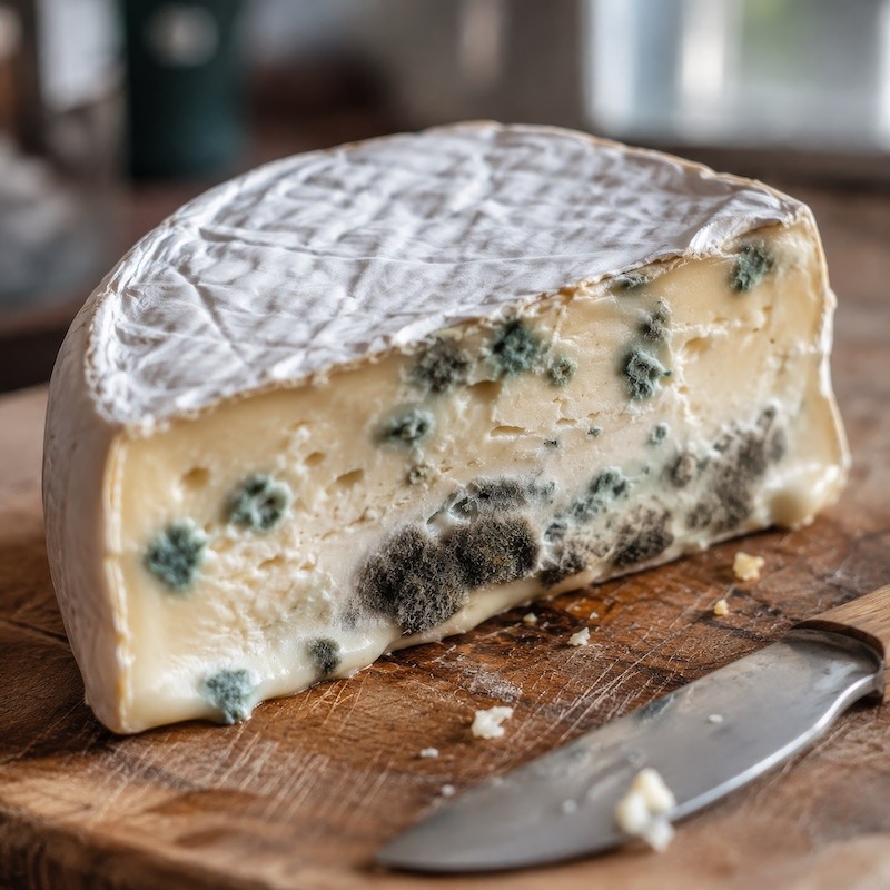 Brie with mold