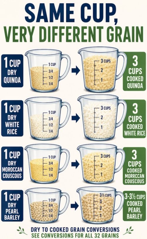 A grain conversion chart